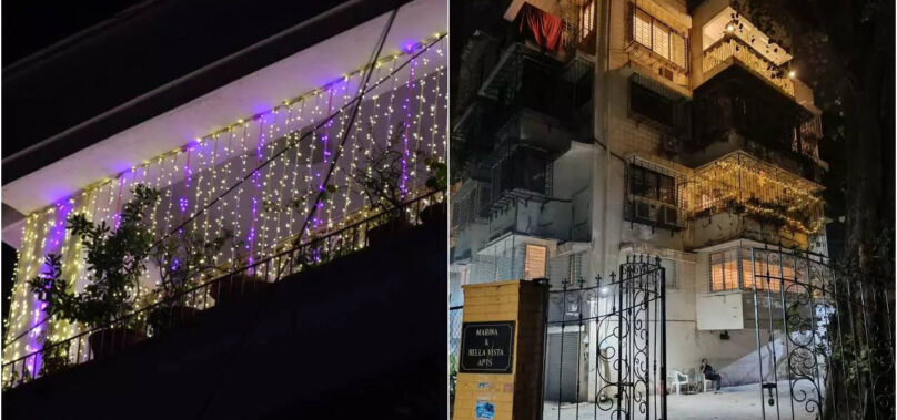 Aamir and Reena’s houses lit up with lights