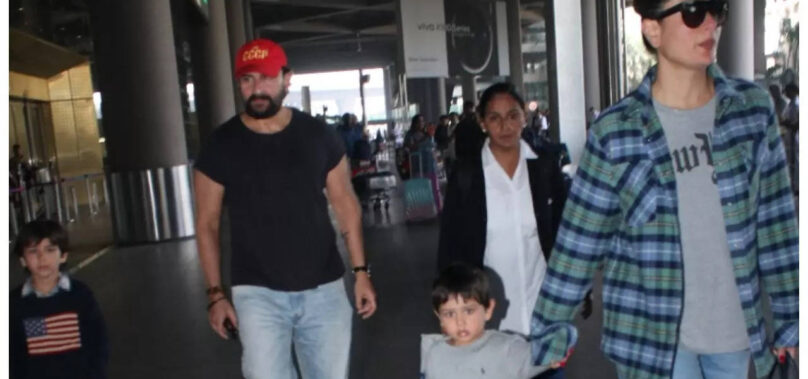 Jeh cries uncontrollably as dad Saif scolds him