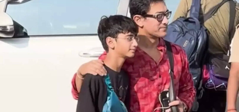 Aamir Khan and son Azad depart for Udaipur