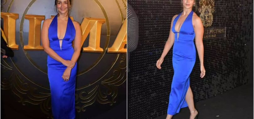 Alia steals the show in stunning blue dress