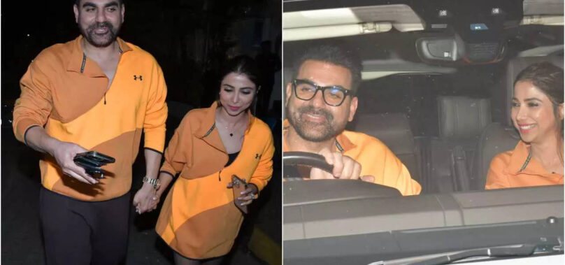 Arbaaz and Shura Khan paint the town orange