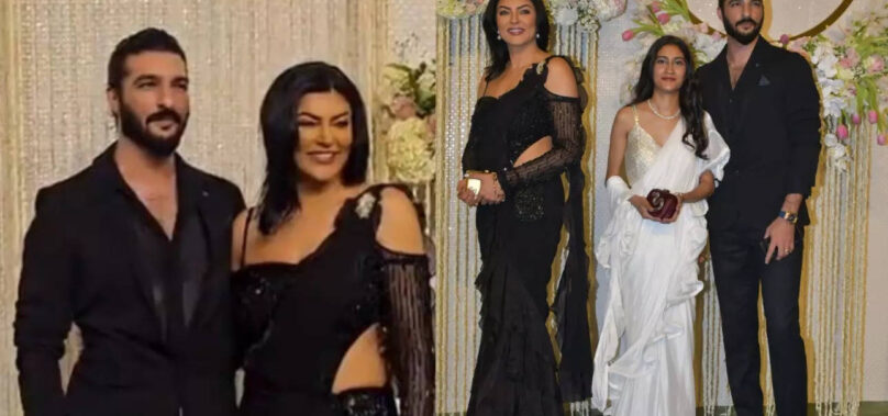 Sushmita-Rohman twin in black at Ira’s reception