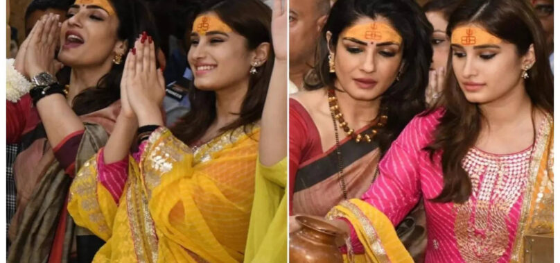 Raveena visits Somnath Temple with Rasha: PICS