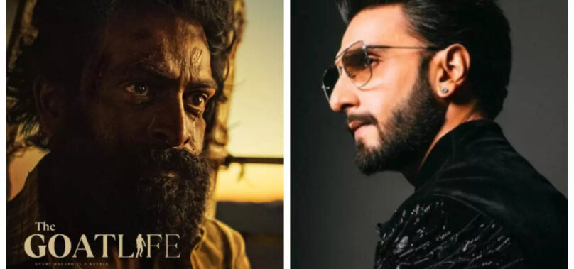 Ranveer shares Goat Life poster; Prithviraj reacts