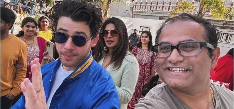 Priyanka- Nick visit Malibu Hindu Temple