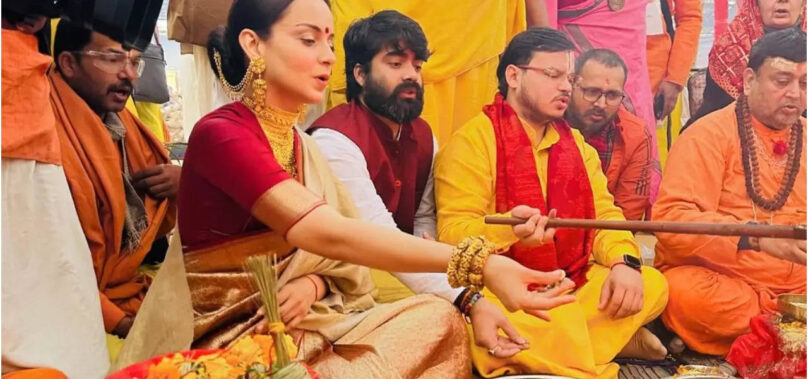 Kangana arrives at Ayodhya, performs havan