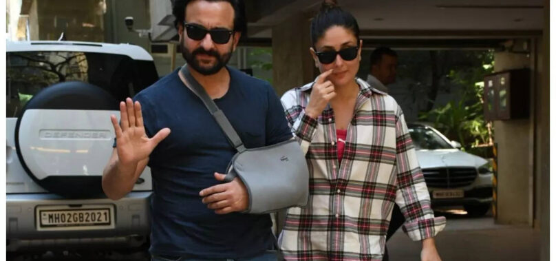 Saif steps out of the hospital after surgery