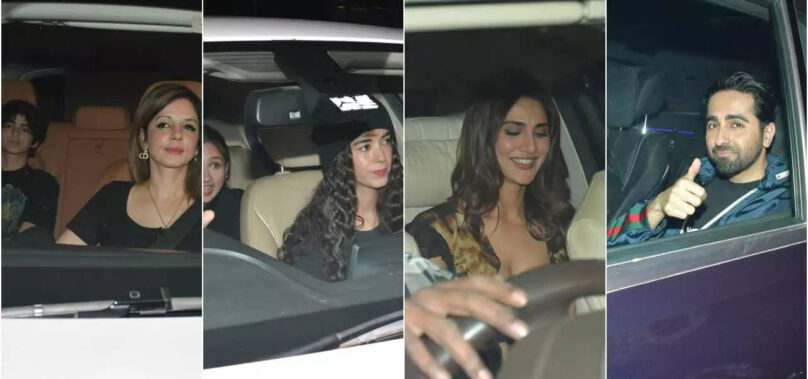 Sussanne, Saba Azad and others at Fighter screening