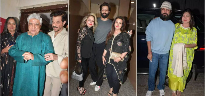 Anil, Javed, Alka: Celebs at Fighter screening