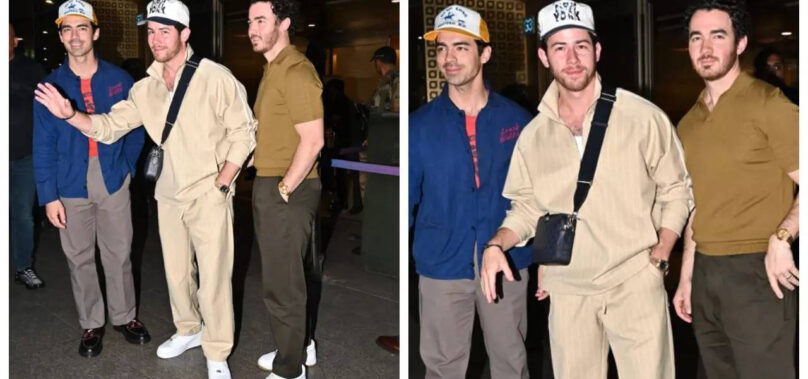 Nick, Joe and Kevin arrive in Mumbai – Pics