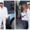 Ranbir poses with an airport security guard