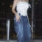 Disha stuns in a corset top and blue jeans