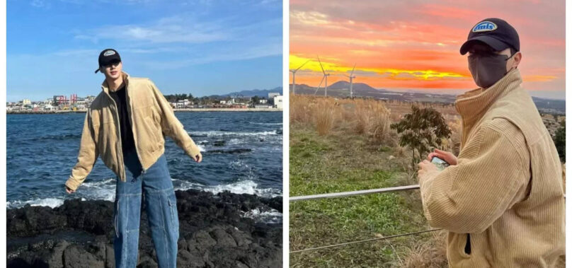 Song Kang take off for a picturesque holiday