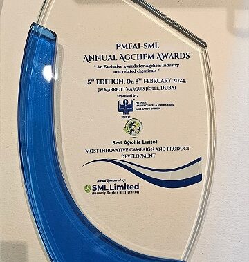 Best Agrolife Clinches Prestigious “Most Innovative Campaign and Product Development” Award at PMFAI SML Agchem Awards 2024