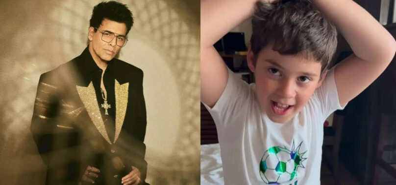 Karan Johar’s son trolls his hairstyle