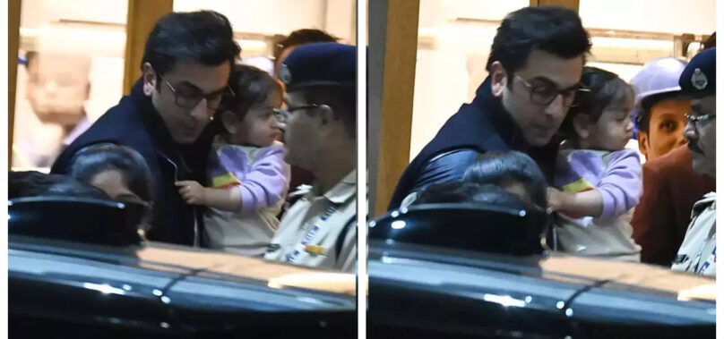 Ranbir holds Raha in his arms at the airport: PICS