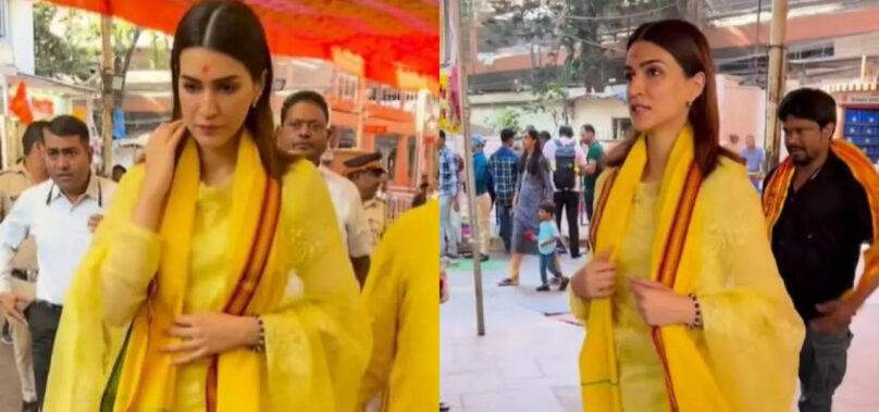 Kriti Sanon visits Siddhi Vinayak temple