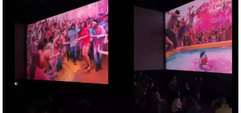 Fans dance on ‘Balam Pichkari’ in Delhi theatres