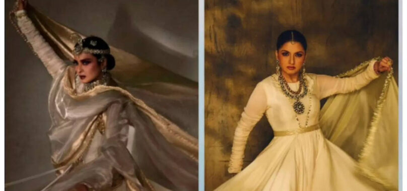 Bhagyashree recreates Rekha’s iconic look