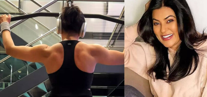 Sushmita gives a glimpse into her back workout