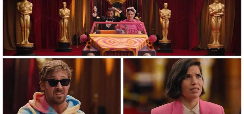 Kimmel ROASTS Academy in Barbie themed trailer