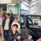 Shahid spotted with his kids at Delhi airport