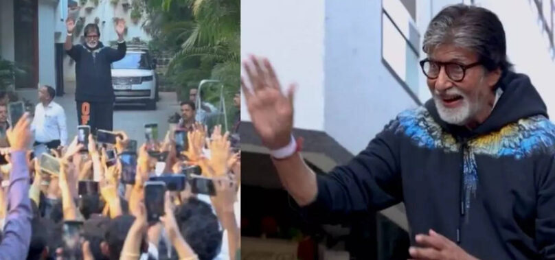 Big B gets emotional as he greets fans