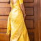 Pooja Hegde’s traditional look in yellow Banarasi saree