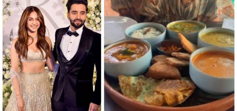 Varun-Natasha enjoy traditional Goan thaali