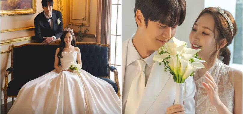 Park Min, Na In Woo look in wedding photoshoot