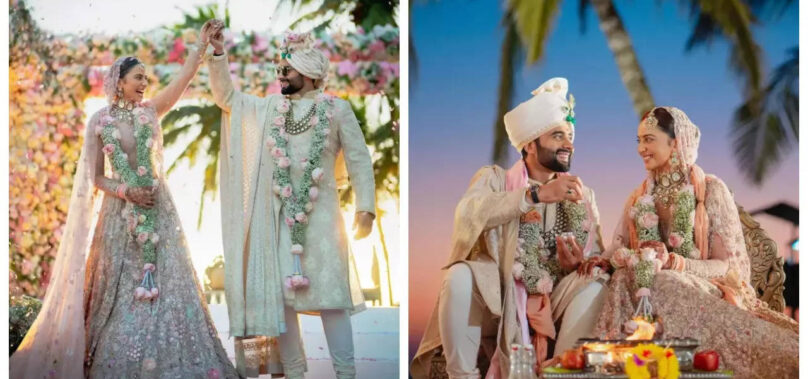 Deets about Rakul and Jackky’s wedding outfits