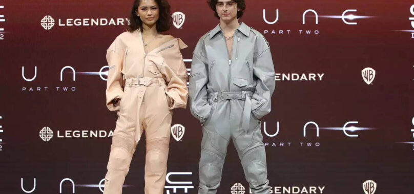 Zendaya, Timothée rock matching jumpsuits