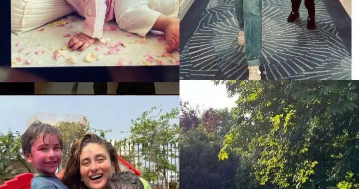 Kareena’s adorable moments with her kids