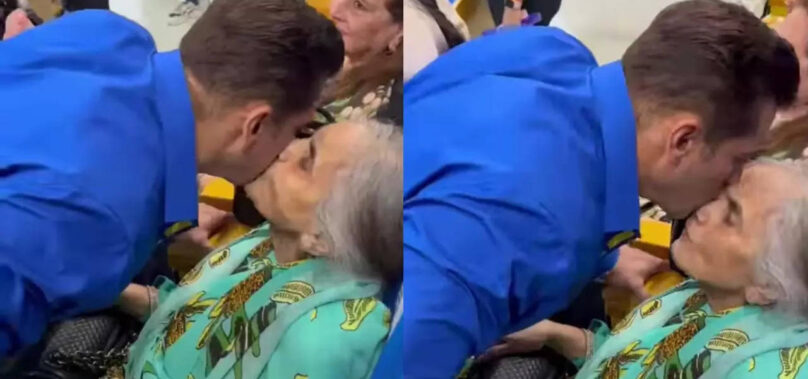 Salman steals hearts as he kisses his mother