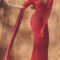 Malaika Arora looks glam in a red beaded gown