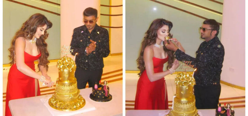 Urvashi cuts 24-carat gold cake on her 30th b’day