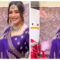 Madhuri recreates her HAWK purple saree look