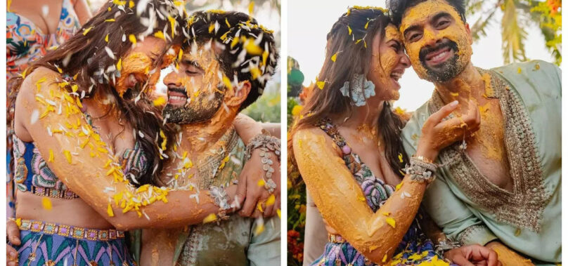 Rakul-Jackky share pics from their haldi ceremony