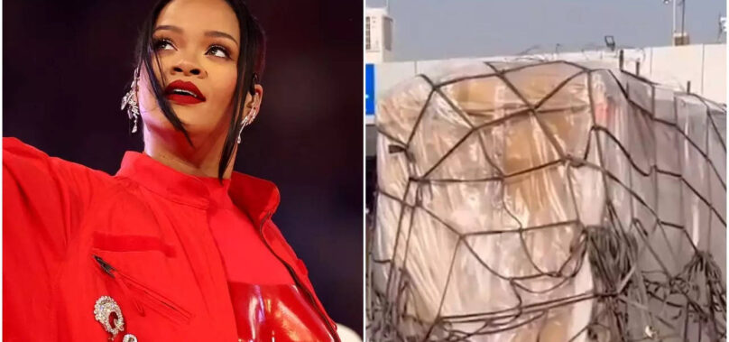 Pics of of Rihanna’s huge luggage goes viral