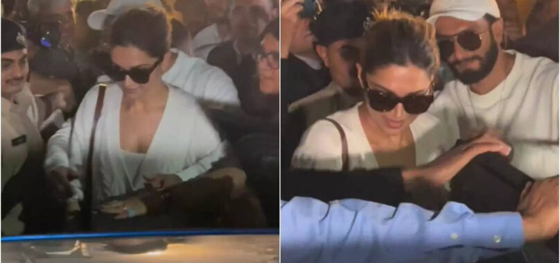 Ranveer shields Deepika from Jamnagar crowd