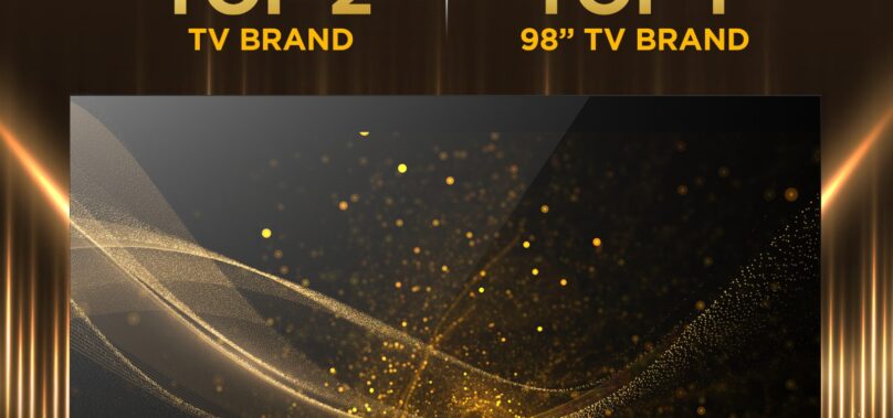 TCL Ranked as Global Top 2 TV Brand and No. 1 in 98” TV Category for Two Consecutive Years