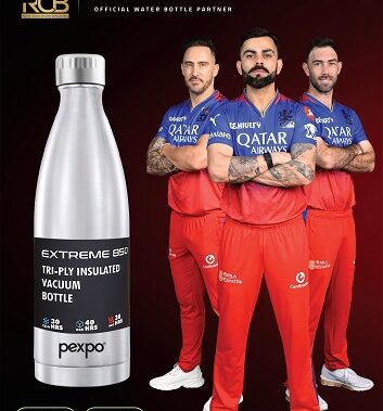 Pexpo Join Forces with Royal Challengers Bengaluru as Official Water Bottle Partners for T20 season 2024, Promoting Environmental Sustainability