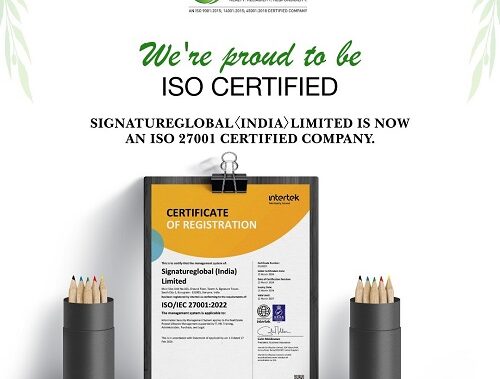 Signature Global Secures ISO 27001 Certification for Information Security Management System