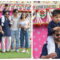 Karisma, Saif-Bebo arrive in Jamnagar with their kids