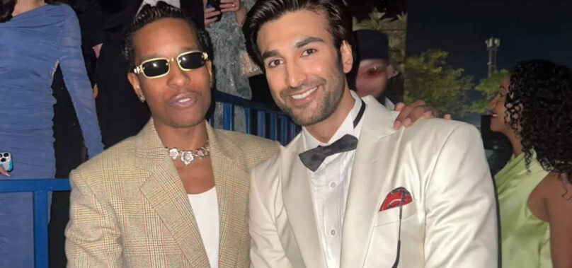 Meezaan Jafri poses with Rihanna’s bf A$AP Rocky