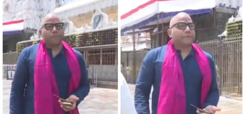 Sandeep Reddy Vanga goes bald at the Tirumala temple