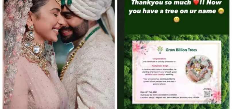 Rakul-Jackky’s eco-friendly initiative post wedding