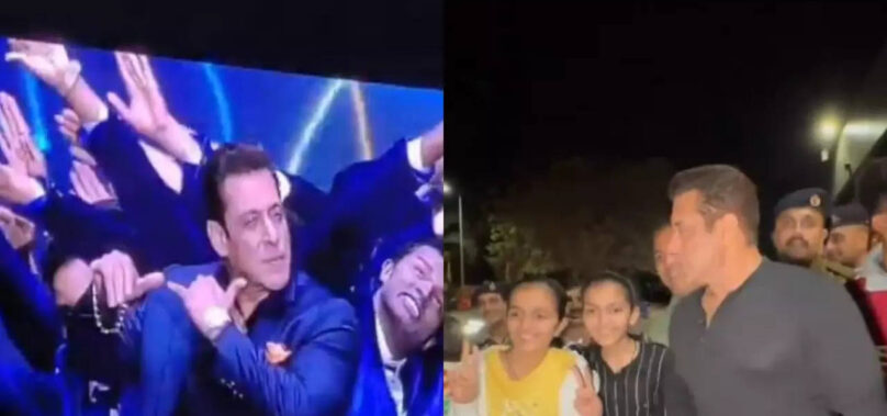 Salman dances to his popular songs at the Ambani event