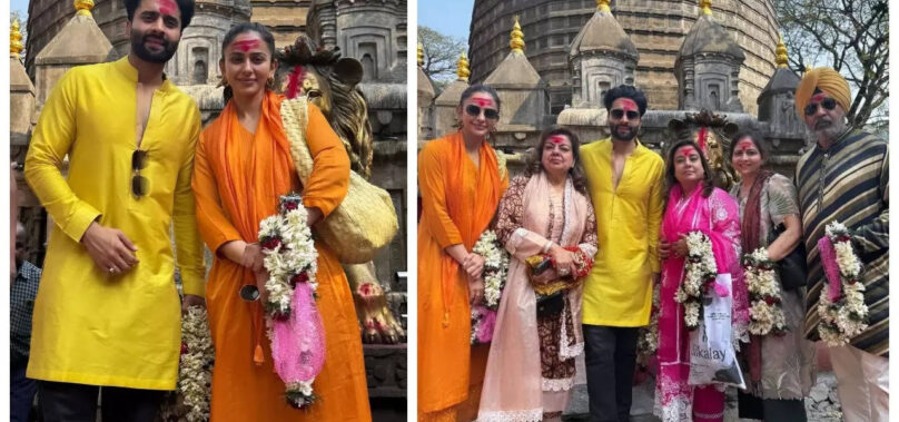 Rakul-Jackky visit Kamakhya Devi Temple in Guwahati