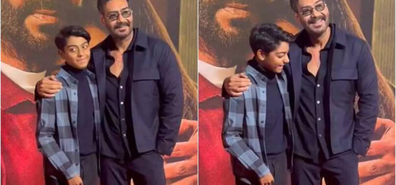 Ajay’s son Yug steals show at Shaitaan screening